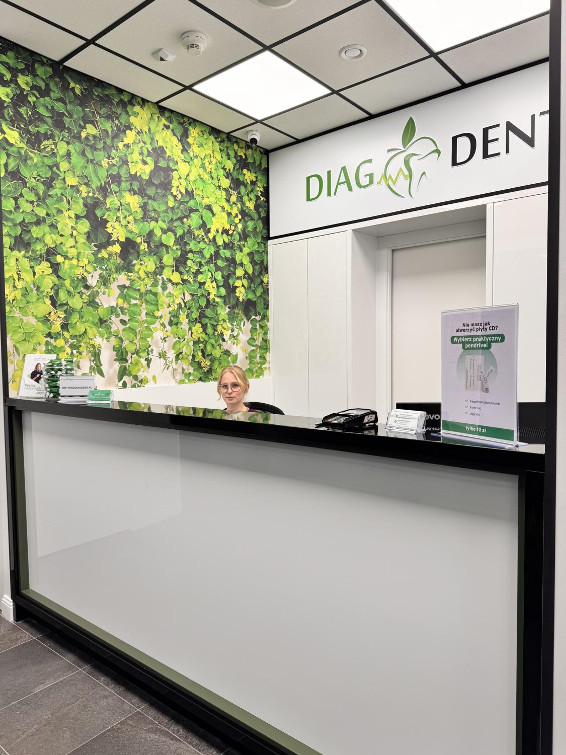 Recepcja pracowni Diagdent Gdynia
